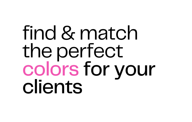 find match the perfect colors for your clients